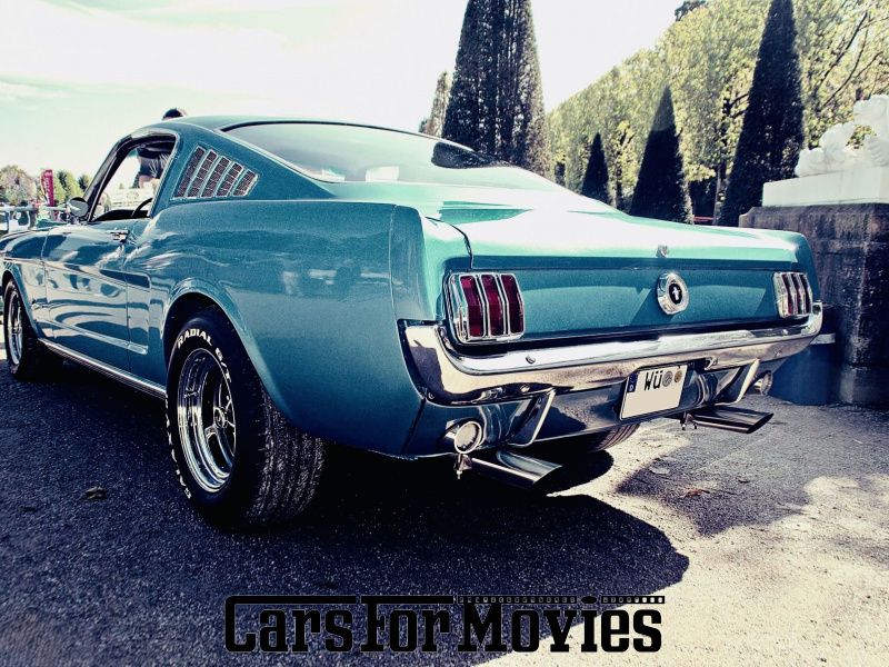 CarsForMovies | Ford Motor Company Mustang Fastback 2+2 HiPo K-Code 1965 USA Türkis Schwarz Zivilfahrzeug Coupe Bayern 7528 showcar